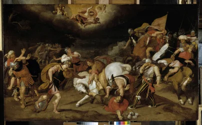 St. Pauls omvendelse på vejen til Damaskus i 42 e.Kr. JC