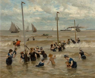 Badning ved havet, 1876.