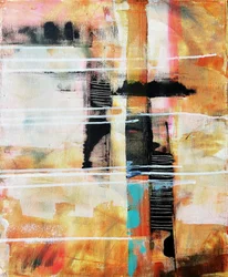 Abstrakt orange gitter