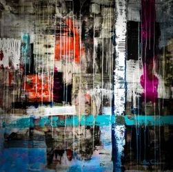 Abstrakte by-dråber