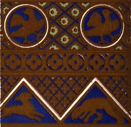 Byzantinsk ornament fra en emaljeret kiste fra 