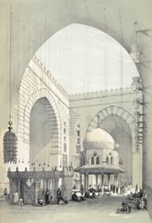 Interiør af Sultan Hasans moske i Kairo