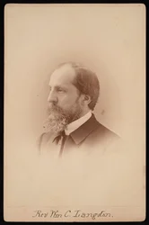 Portræt af pastor William Chauncy Langdon 1831-1895, ca. 1881.