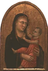 Madonna og barn (tempera på panel)