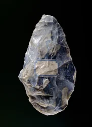 Håndøkse, fra St. Acheul, Somme, Amiens, Frankrig, Paleolithic, ca. 200.000 f.Kr.