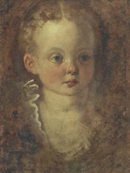 Buste af en pige (verso), ca. 1588-90 (olie på lærred)