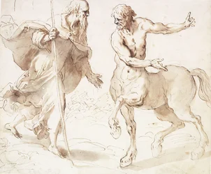 Sankt Anthony Abbed spørger kentauren om vejen,