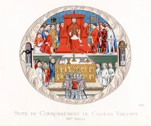 Kroningen af ​​Jean Galeas Visconti (Gian Galeazzo Visconti