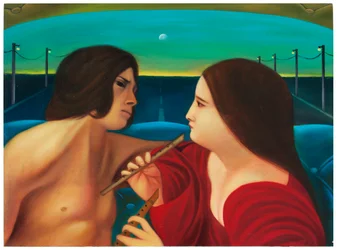Mythologica n°1: Aphrodite, 2025 (olie på træpanel)