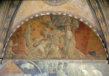Noas liv, oversvømmelsen og fjernelse af vand - Fresco