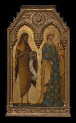 De hellige Johannes Døberen og Katarina af Alexandria, omkring 1350