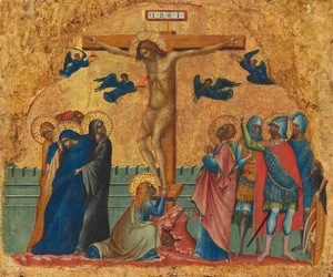 Korsfæstelsen, ca. 1340-1345 (tempera på panel)