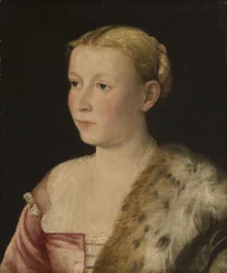 Aktiv Venedig, italiensk - Portræt af en dame, ca. 1550, kat. 226