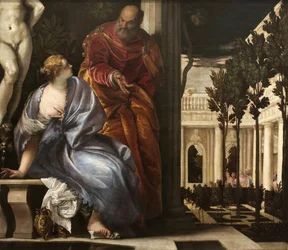 Bathsheba ved hendes bad, ca. 1575.