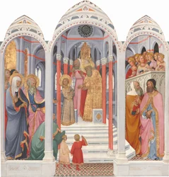 Præsentationen af jomfruen i templet, 1398-1399.