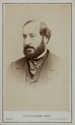 Portræt af Emile Augier 1820-1889.