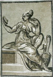 Prudence, af en anonym kunstner (træsnit)