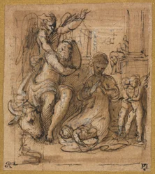 Fødselen med Josephs drøm, ca. 152730.