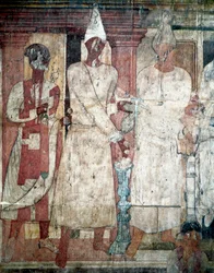 Parthian Empire: "" Sacrifice of Conon"" Fresko af Temple of the Palmyrenian Gods eller Temple of Bel