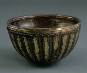 Parthian skål, Iran, ca. 100-200 e.Kr. (forgyldt sølv)