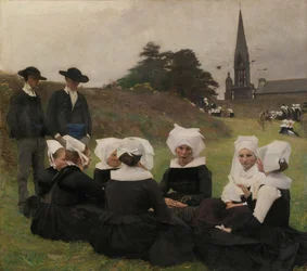 De bretonske kvinder ved benådning, 1887.
