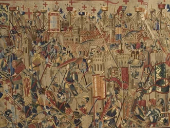 Pastrana-tapeterne, fremstilling af Tournai, sandsynligvis fra Passchier Greniers værksted, ca. 1471 - 1475 (gobelin)