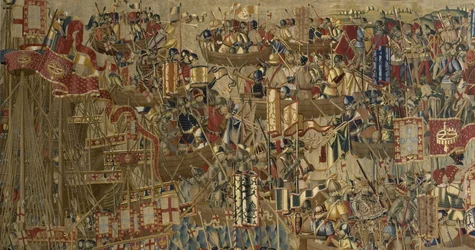 Pastrana-tapeterne, fremstilling af Tournai, sandsynligvis fra Passchier Greniers værksted, ca. 1471 - 1475 (gobelin)