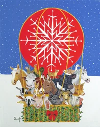 Christmas Journey (olie på lærred)