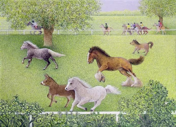 On the Gallop (olie på lærred)