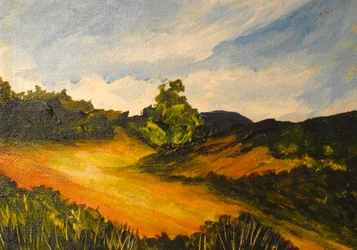 La route de Thiote, 2014 (akryl på lærred)