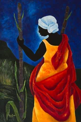 Til sukkerrørsmarken, 2013 (akryl på lærred)