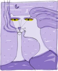 Strega del Tchesal (Chiesale): heks, der forvandler sig til en kat for at udspionere mænd. Illustration af Patrizia La Porta.