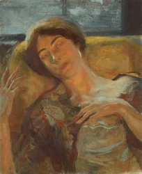 Kvindehoved, ca. 1890.