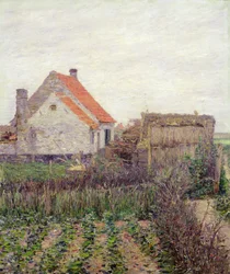 Bondegård med køkkenhave