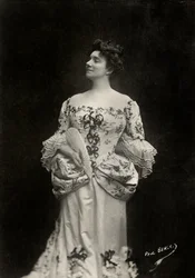 Portræt af den franske kunstner Yvette Guilbert ( 1865)