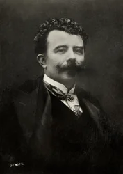 Portræt af forfatteren felicien Champsaur ( 1859