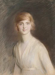 Portræt af Jacqueline (pastel på papir)