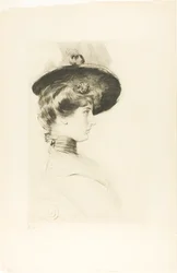 Portræt af en kvinde med hat (Madame Letellier)