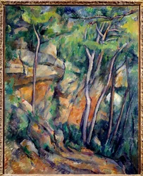 I parken ved det sorte slot. Maleri af Paul Cézanne (1839-1906), 1900. Olie på lærred, 0,92 x 0,73 m. Paris, Musée de l