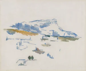 La Montagne Sainte-Victoire vue des Lauves, ca. 1904 (olie på lærred)