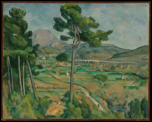 Mont Sainte-Victoire og viadukten i Arc-flodens dal