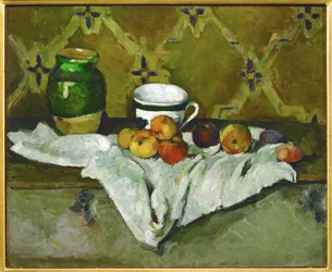 Nature Morte avec pot, tasse et pommes, Stilliv med potte, kop og æbler (maleri)