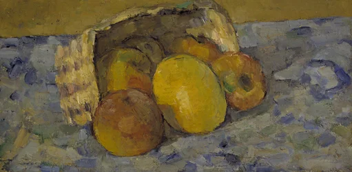Käännetty hedelmäkori, n. 1877 (öljy kankaalle)