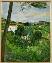 Paysage au toit rouge eller Le pin a l
