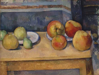 Stilleben med æbler og pærer, ca. 1891-2 (olie på lærred)