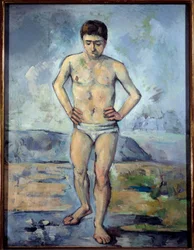 The Bader Maleri af Paul Cezanne (1839-1906) 1885 Søn. 1,27x0,96 m New York, museum for moderne kunst