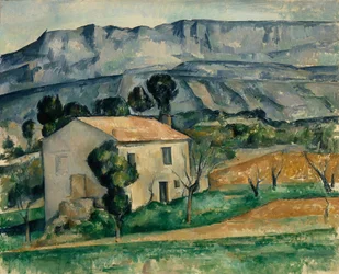 Hus i Provence - Cezanne, Paul (1839-1906) - 1886-1890 - Olie på lærred - Indianapolis Museum of Art