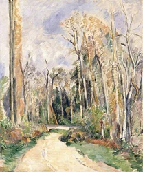 Sti ved indgangen til skoven, ca. 1879