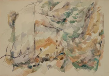 Klipper nær hulerne over Château-Noir