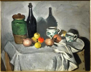 Stilleben (frugter og retter)